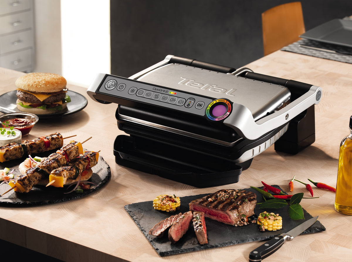 Tefal OptiGrill+ GC712D12 Grill Sølv