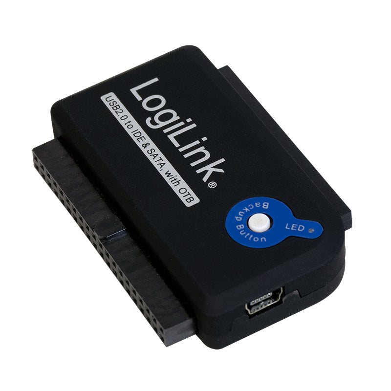LogiLink Adapter USB 2.0 to 2,5 3,5 Zoll IDE SATA HDD OTB Lagringskontrol