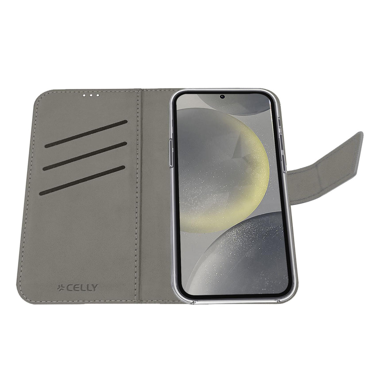 Celly WALLY mobiltelefon etui 15,8 cm (6.2") Tegnebogsetui Sort