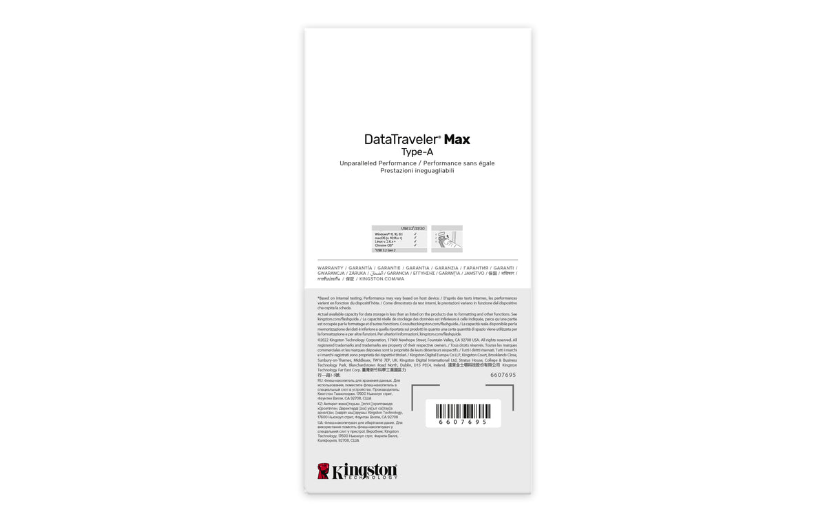 Kingston Technology DataTraveler 512GB Max Type-A 1000R/900W USB 3.2 Gen 2