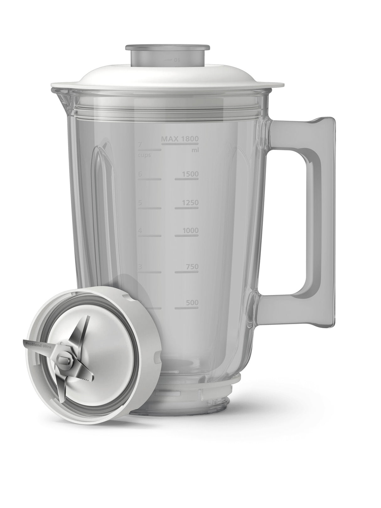 Philips 7000 series HR3760/01 blender 2 L Bordplade blender 1500 W Rustfrit stål, Hvid