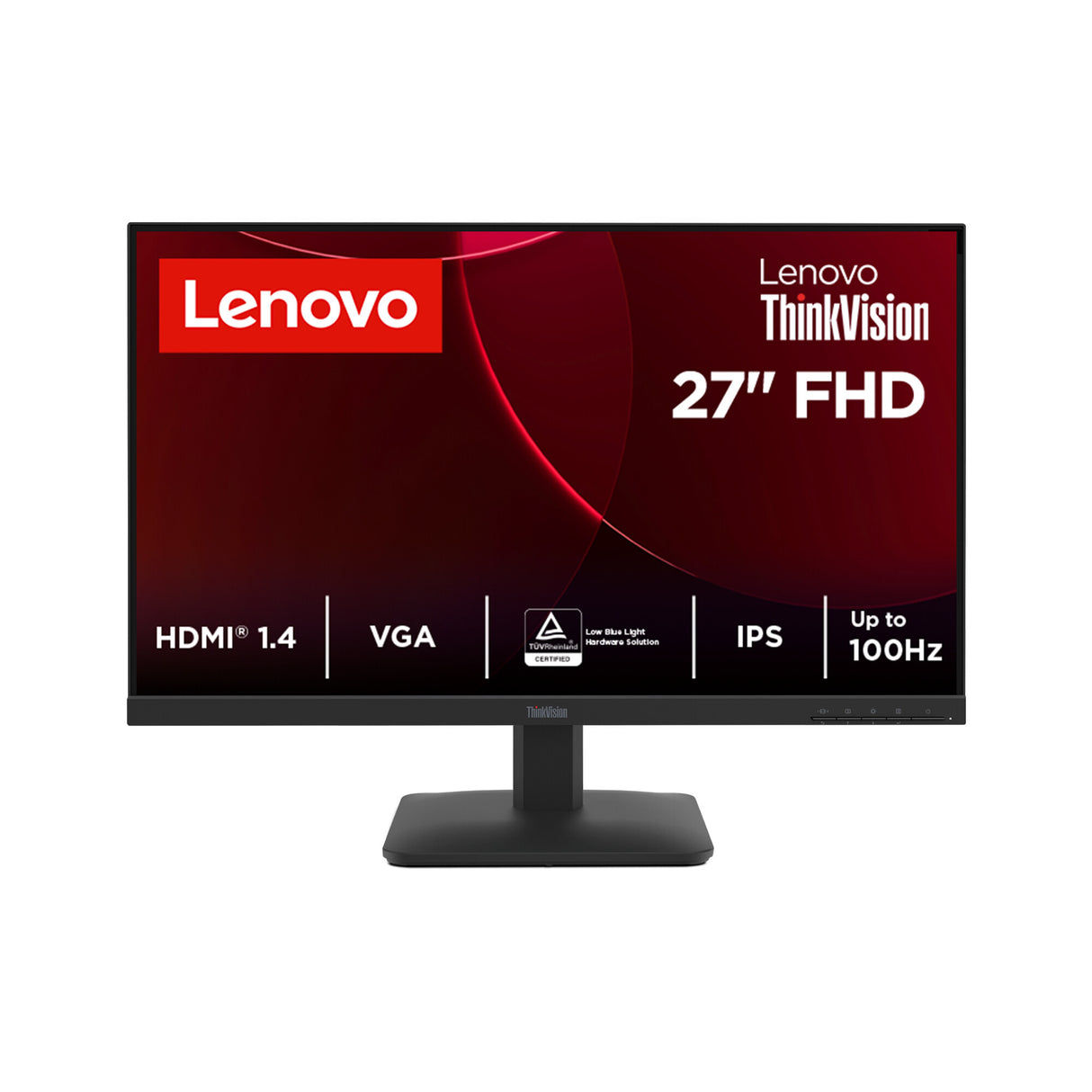 Lenovo ThinkVision S27-4e computerskærm 68,6 cm (27") 1920 x 1080 pixel Fuld HD LCD Sort
