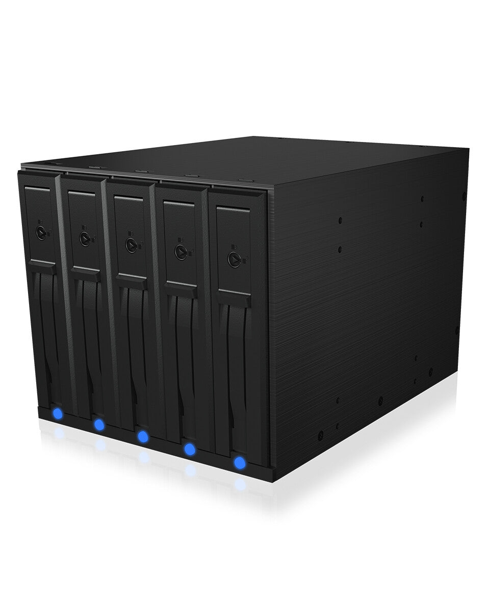 ICY BOX IB-575SSK-12G 8.89 cm (3.5") Backplane Black