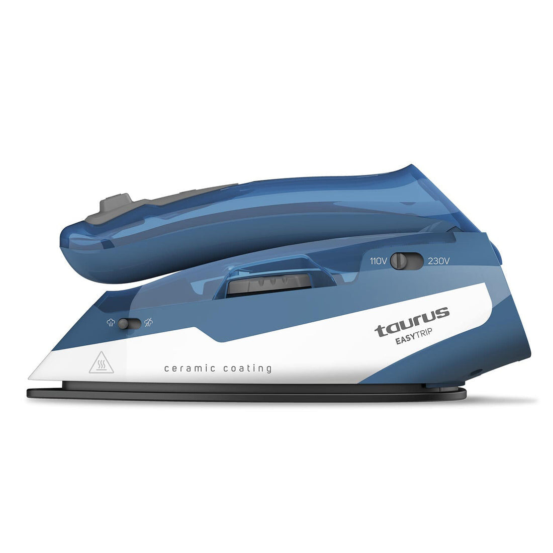 Taurus EASY TRIP Tør & dampstrygejern Keramisk strygesål 1100 W Blå, Hvid