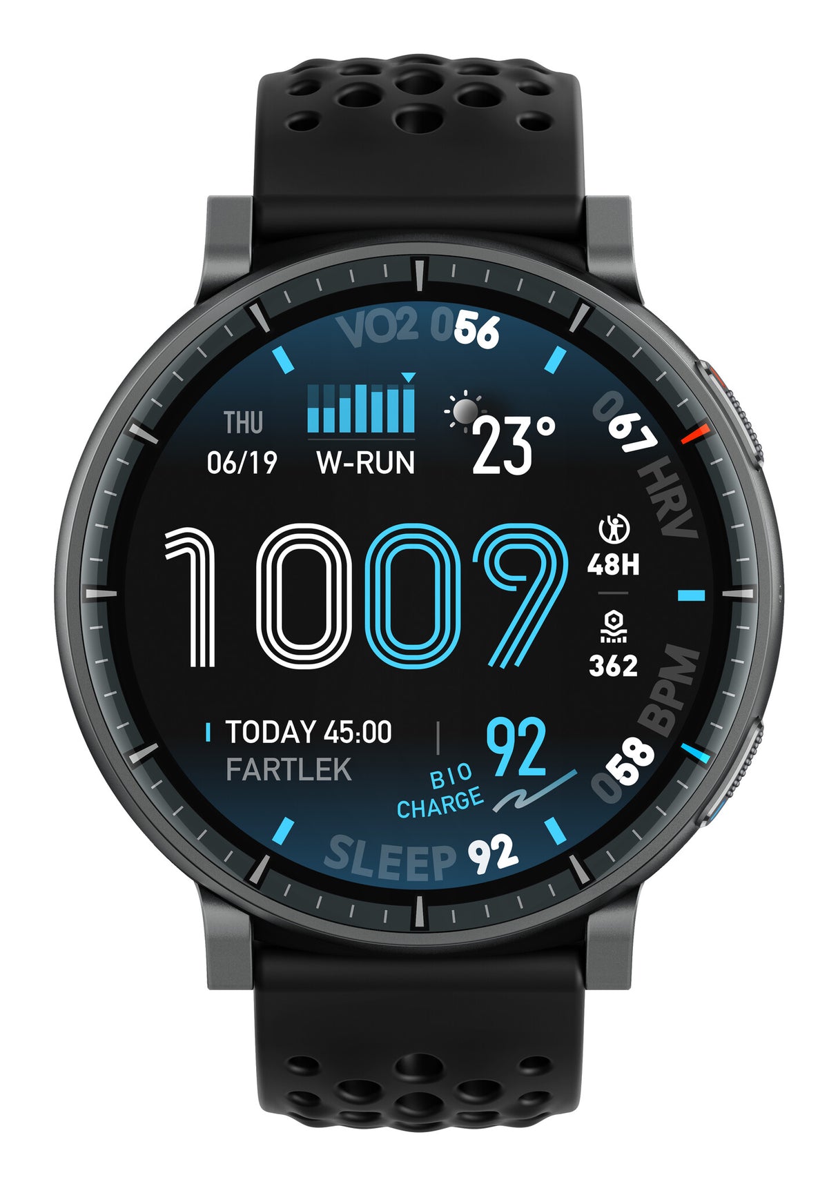 Amazfit Active Max 3,81 cm (1.5") AMOLED Digital 480 x 480 pixel Berøringsskærm Sort