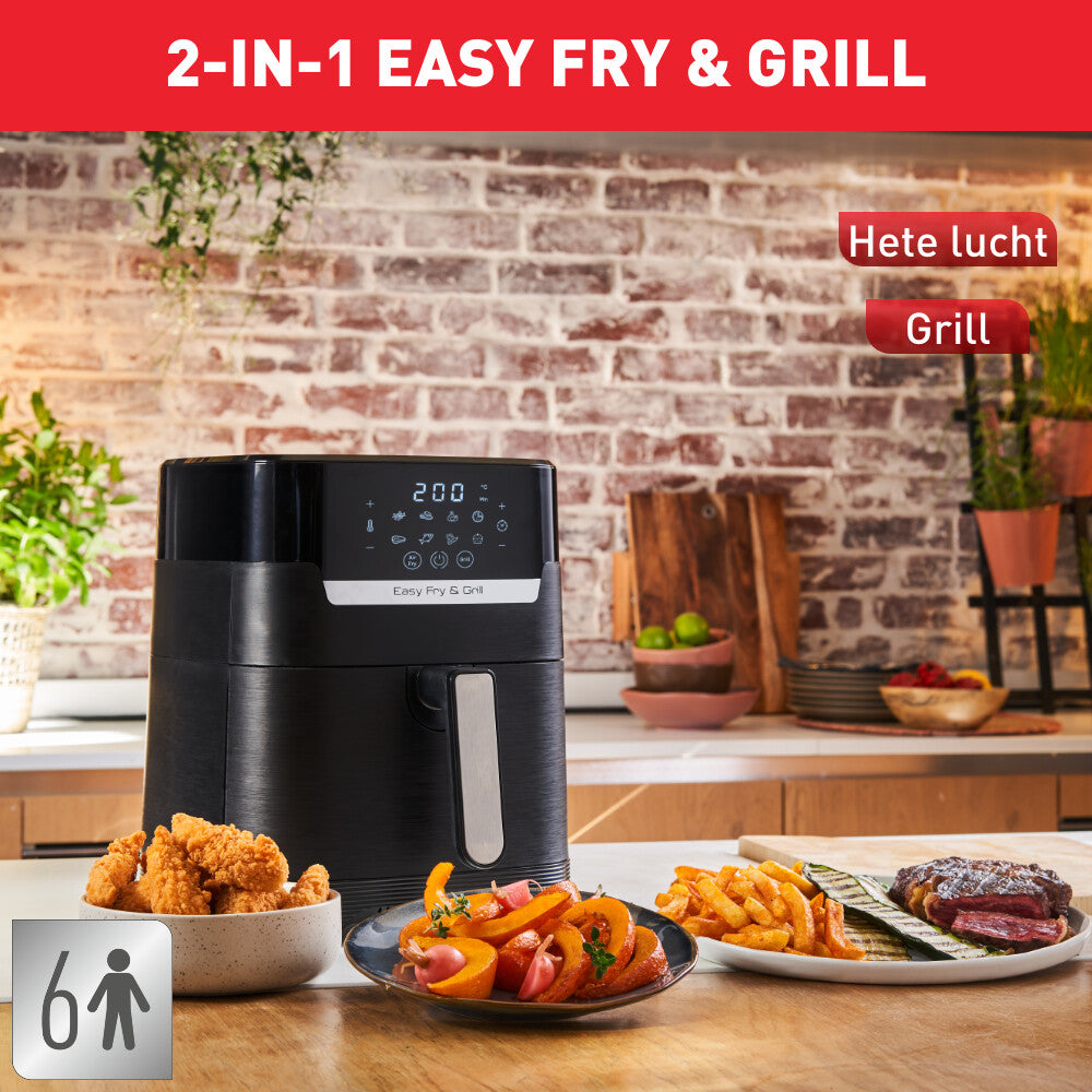 Tefal Easy Fry & Grill EY5058 Enkelt 4,2 L Enkeltstående 1550 W Varmluftsteger Sort
