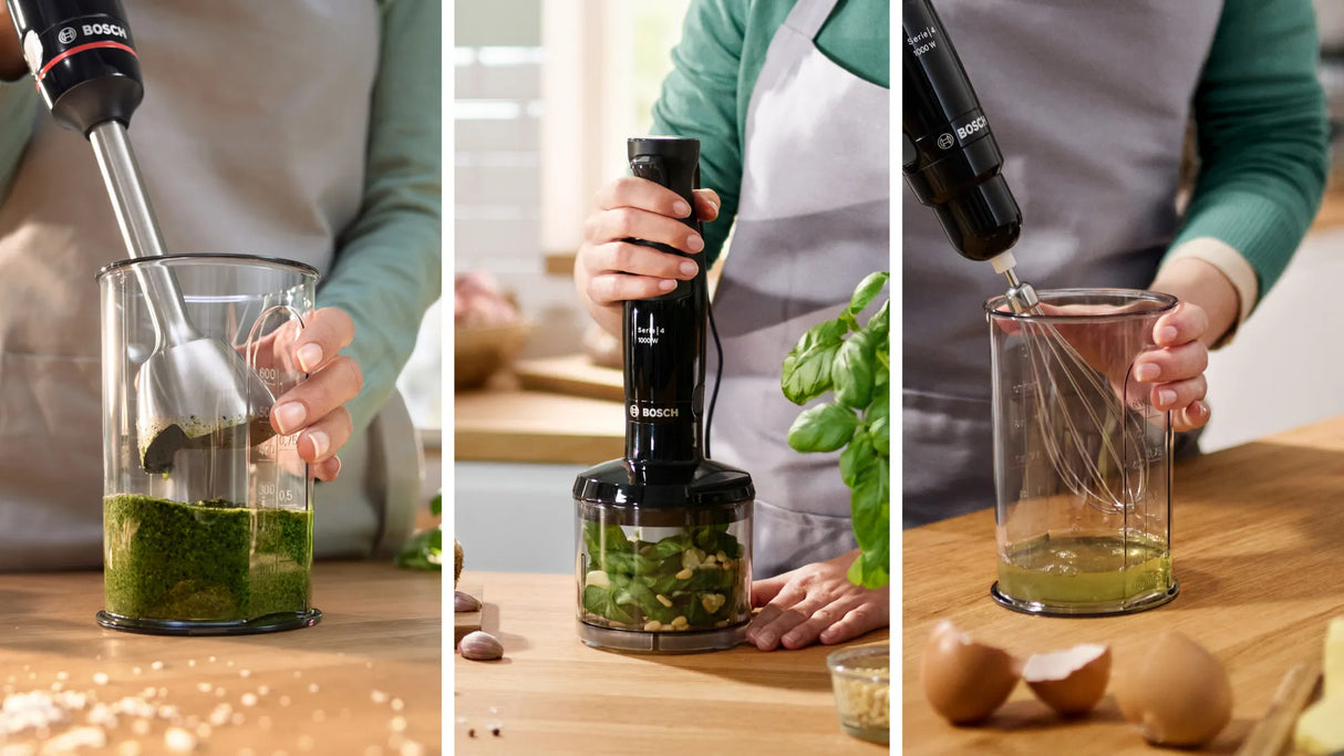 Bosch Serie 4 MSM4B621 blender 0,6 L Nedsænkning blender 1000 W Anthracit, Transparent