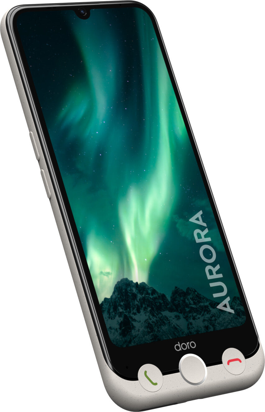 Doro Aurora 31 15,5 cm (6.1") Dual SIM Android 14 4G USB Type-C 6 GB 28 GB 5000 mAh Hvid