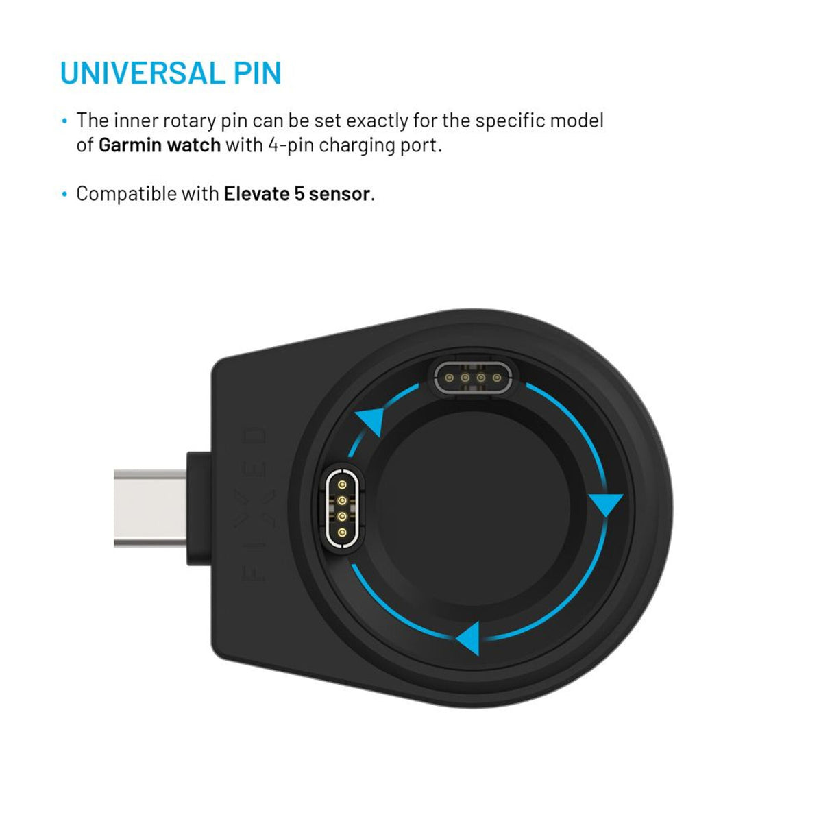 FIXED FIXDW-GA-BK oplader til mobil enhed SmartWatch Sort USB Indendørs