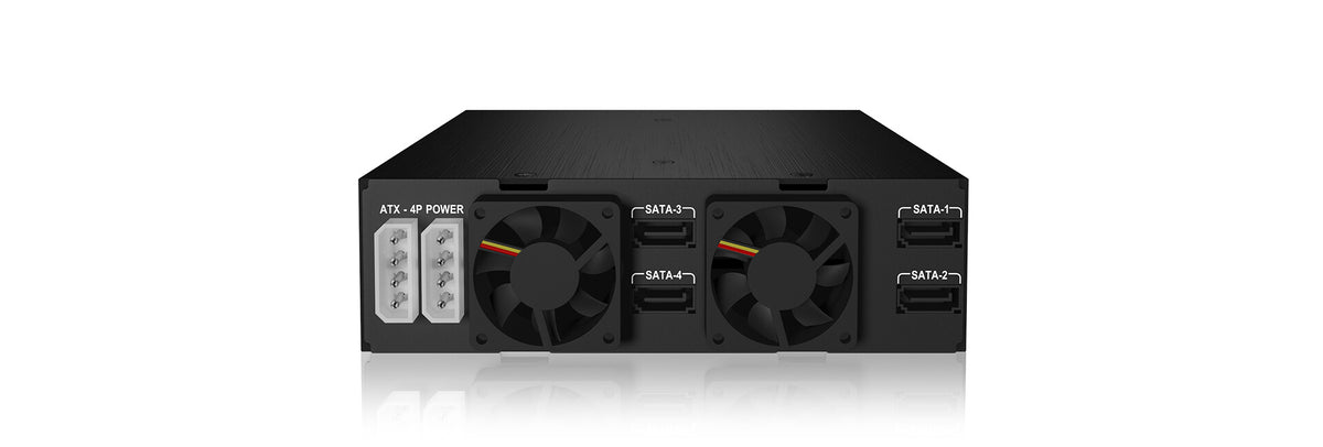 ICY BOX IB-2242SSK 13.3 cm (5.25") Storage drive tray Black