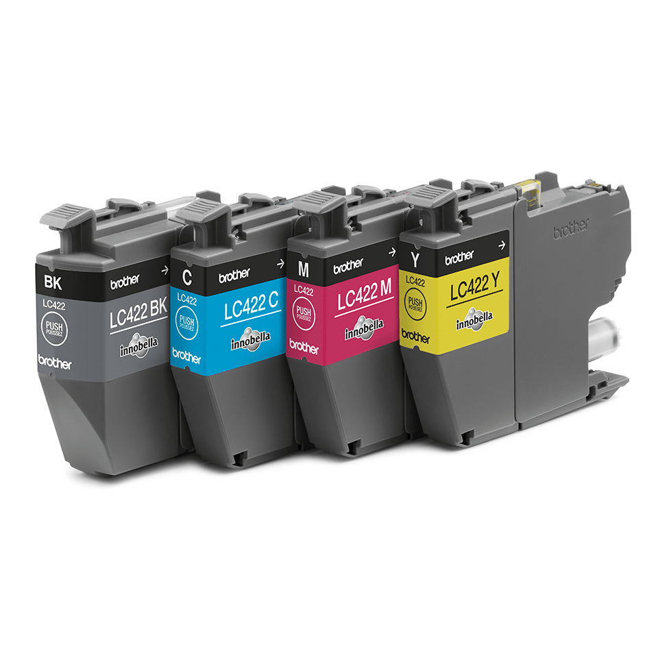 Brother LC 422 Value Pack Sort Gul Cyan Magenta 550 sider