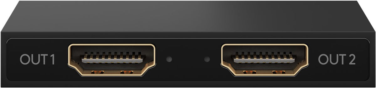 HDMI Splitter 1 to 2 (4K @ 30 Hz), black - splits 1x HDMI input signal into 2x HDMI output