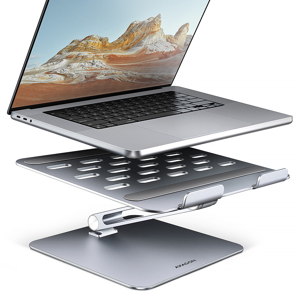 Axagon STND-LQ laptop stativ Stander til laptop og tablet Grå 43,9 cm (17.3")