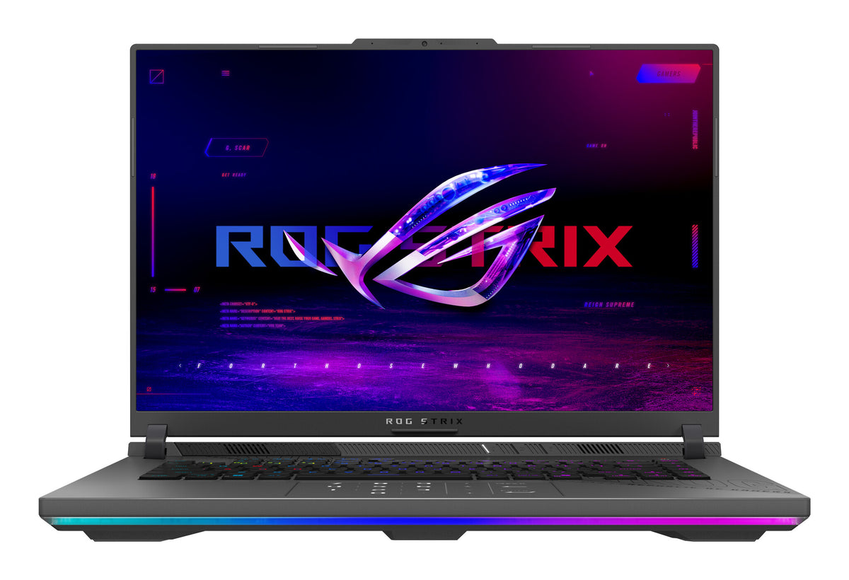 ASUS ROG Strix G16 G614FR-S5022W AMD Ryzen™ 9 9955HX Laptop 40,6 cm (16") 2.5K 16 GB DDR5-SDRAM 1 TB SSD NVIDIA GeForce RTX 5070 Ti Wi-Fi 6E (802.11ax) Windows 11 Home Grå