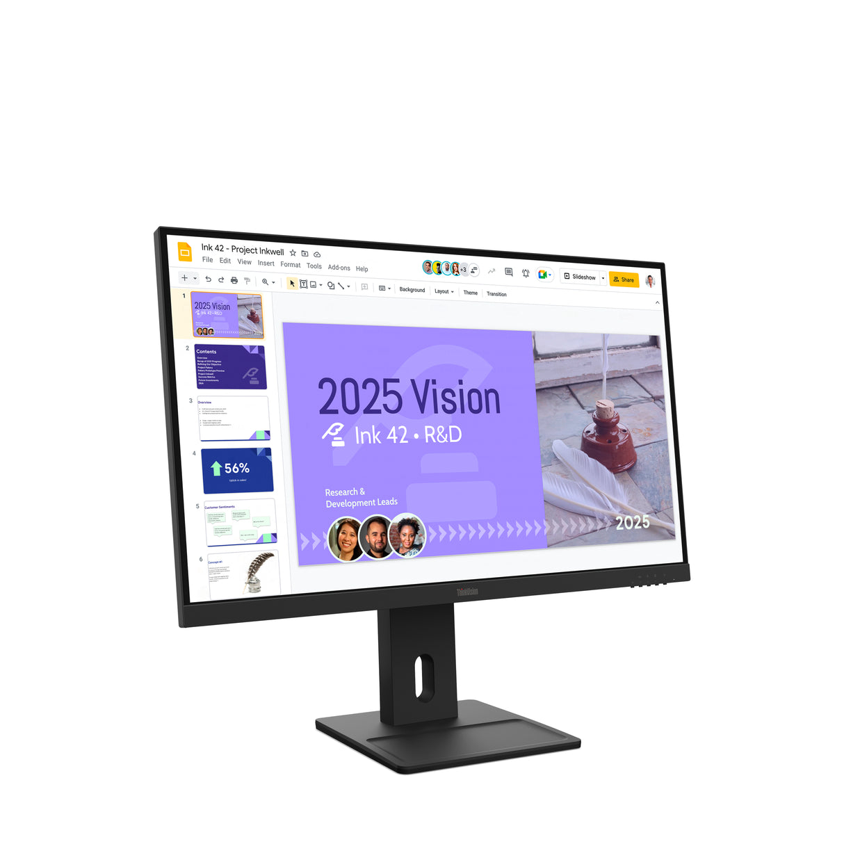 Lenovo ThinkVision E27Q-40 27 IPS 2560 x 1440 (2K) HDMI DisplayPort 100Hz