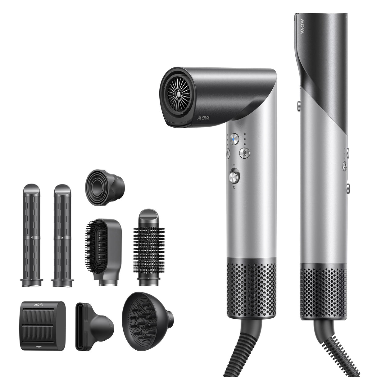 MOVA Master 10 Hårstylingssæt Airflow Sølv 1600 W 2,8 m