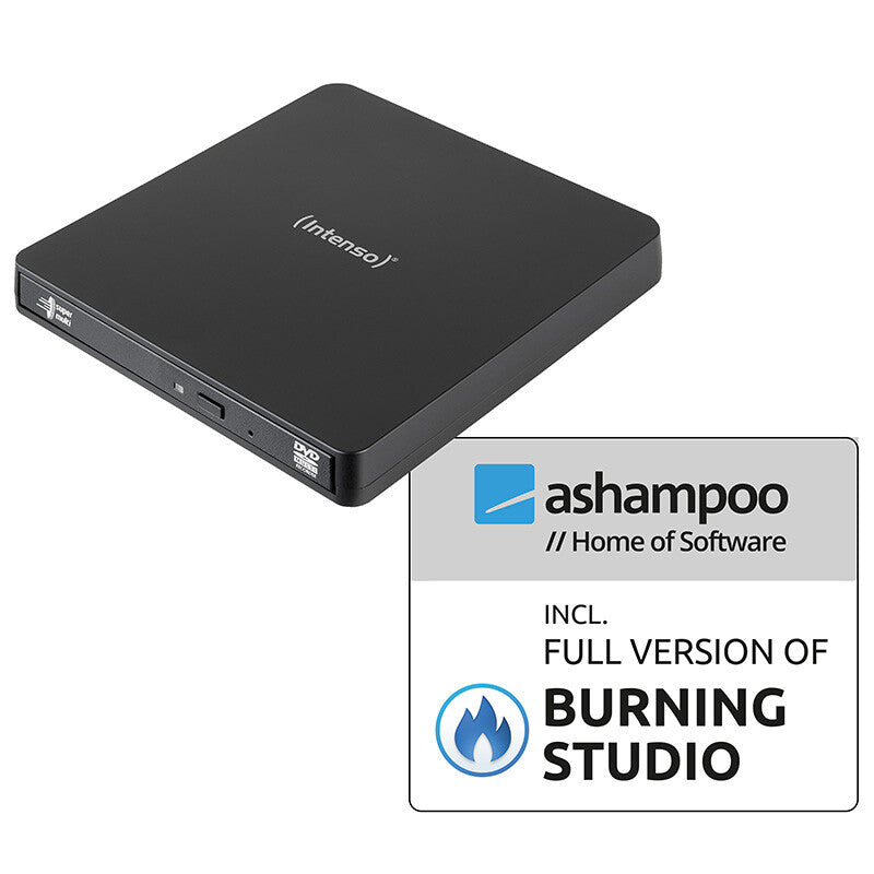 Intenso EOD 400D Slim optisk diskdrev DVD Super Multi DL Sort