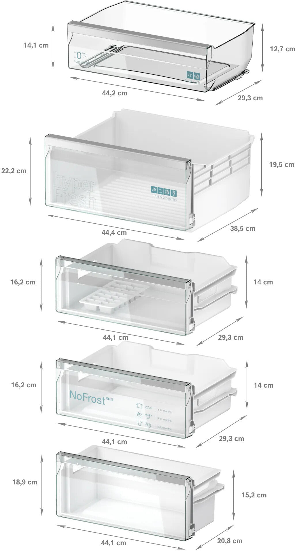 Siemens iQ300 KI96NVFD0 køle-/fryseskab Indbygget 290 L