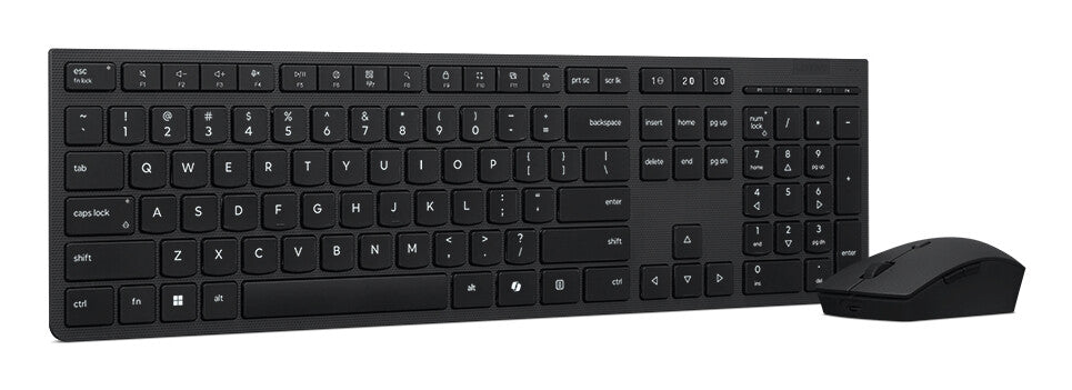 Lenovo 4X31R64316 tastatur Mus inkluderet Kontor RF trådløs + Bluetooth QWERTY US engelsk Grå