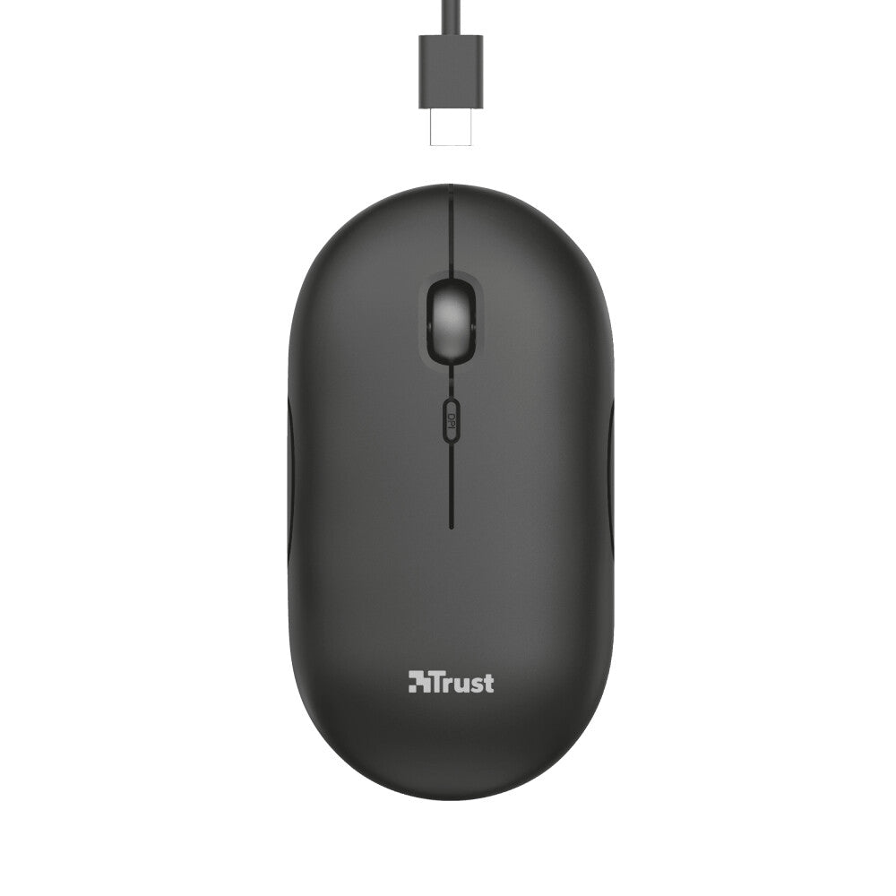 Trust Puck mus Kontor Ambidextrous RF trådløs + Bluetooth Optisk 1600 dpi
