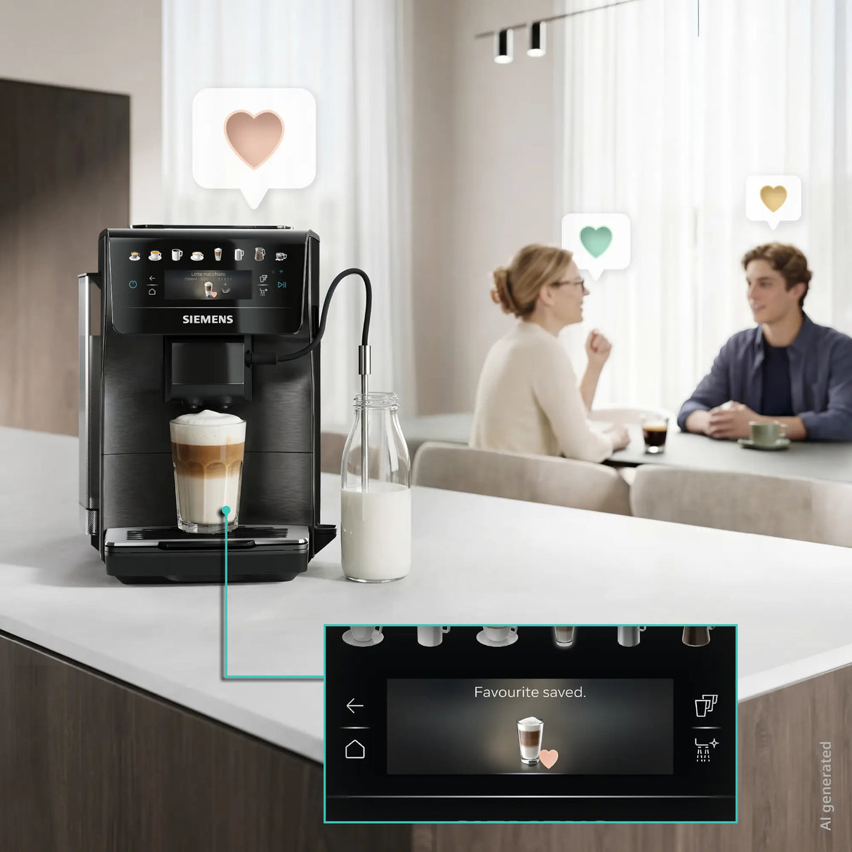 Siemens extraKlasse EQ600 iAroma TP607EF5 espressomaskine