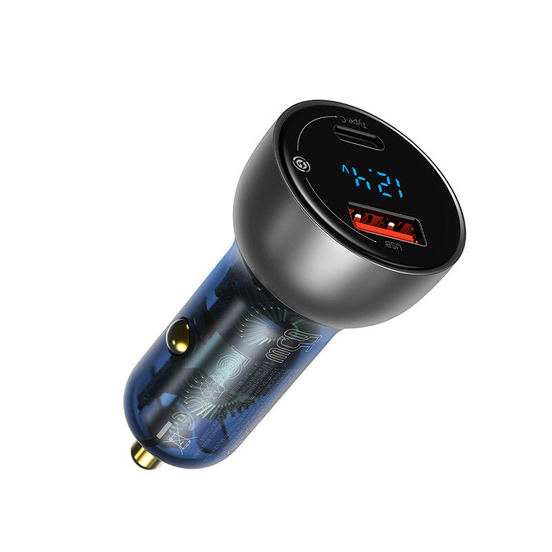 Baseus CCKX-C0A oplader til mobil enhed Universel Blå, Grå Cigartænder Hurtig opladning Automatisk