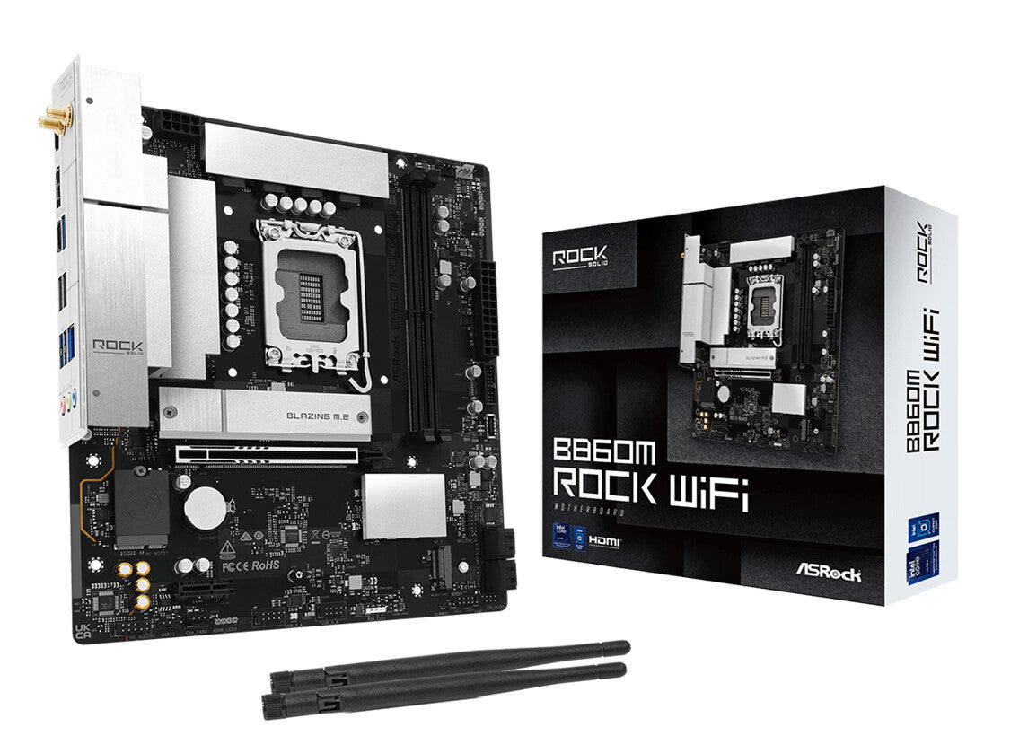ASRock B860M Rock Wifi 1851 mATX HDMI/DP DDR5