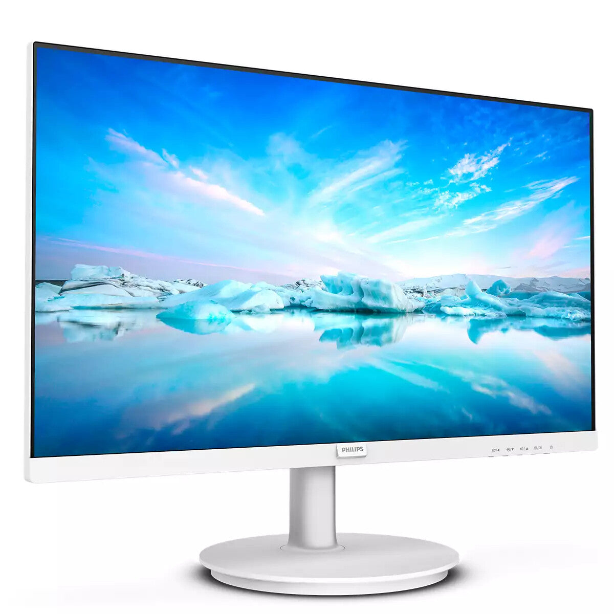Philips V Line 241V8AW/00 computerskærm 60,5 cm (23.8") 1920 x 1080 pixel Fuld HD LCD Hvid
