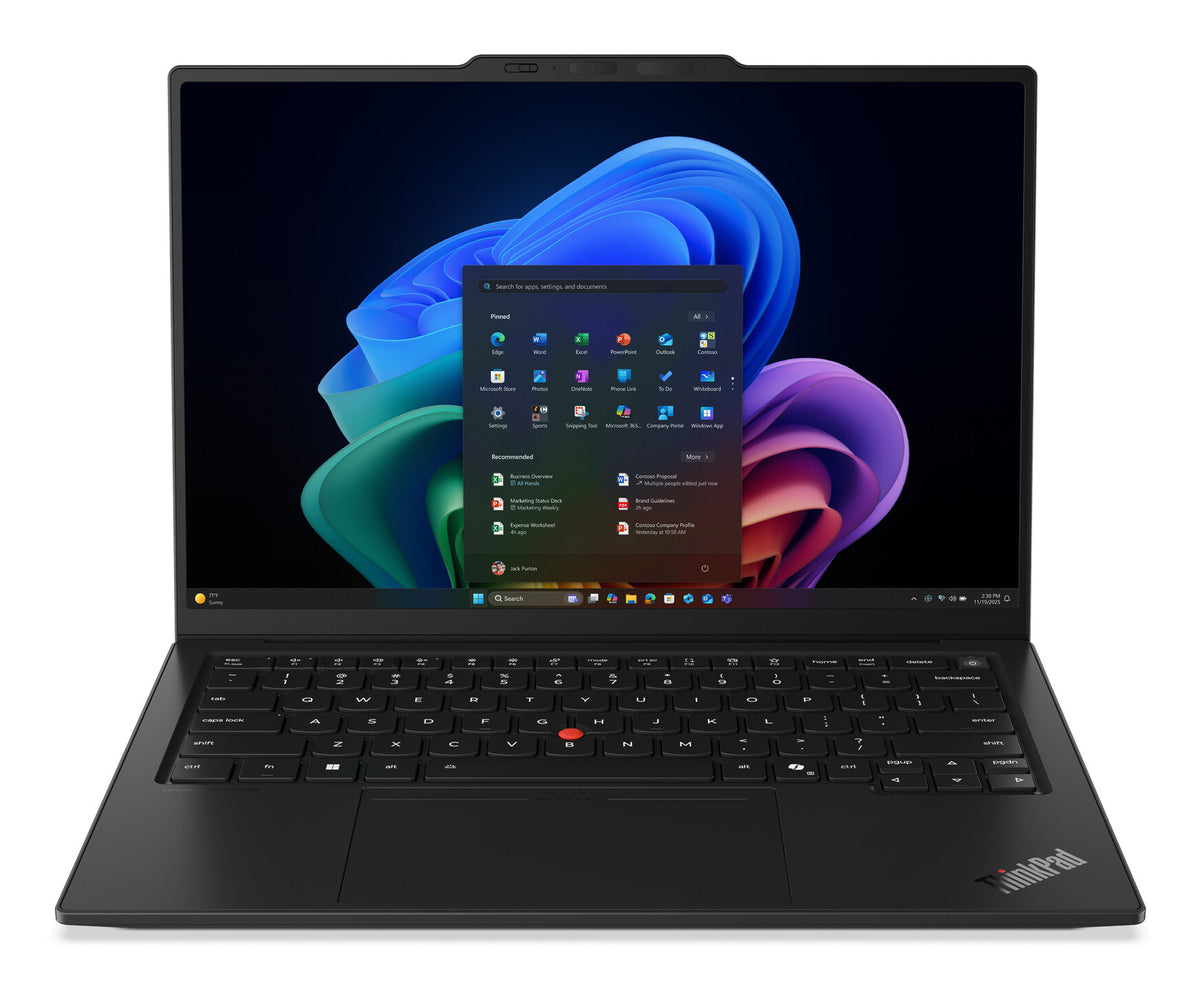 Lenovo ThinkPad X1 Carbon Gen 14 Aura Edition Copilot+ PC Intel Core Ultra 5 335 Laptop 35,6 cm (14") 2.8K 32 GB LPDDR5x-SDRAM 512 GB SSD Wi-Fi 7 (802.11be) Windows 11 Pro Sort US engelsk