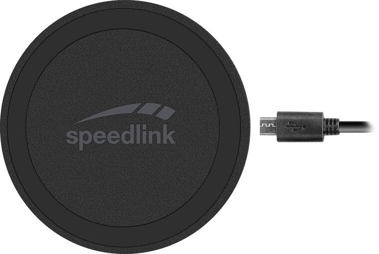 SPEEDLINK SL-690403-BK oplader til mobil enhed Smartphone Sort USB Trådløs opladning Hurtig opladning Automatisk