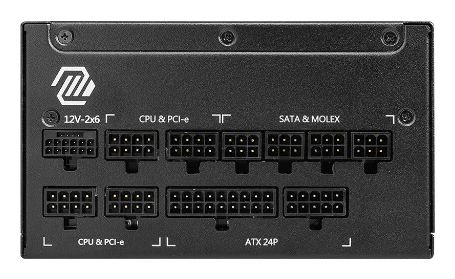 MSI MAG A1000GL PCIE5 enhed til strømforsyning 1000 W 24-pin ATX ATX Sort