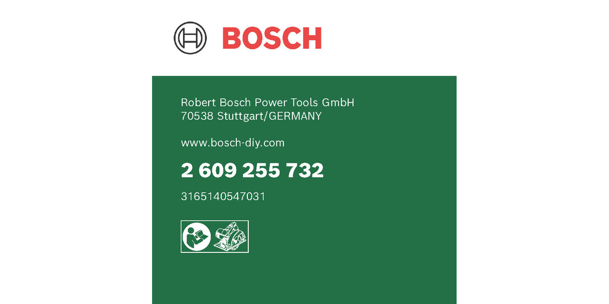 Bosch 2 609 255 732 tilbehør til rundsav