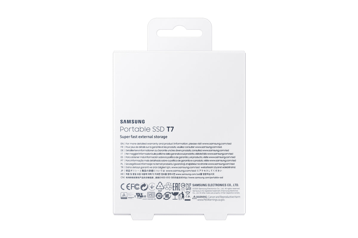 Samsung Portable SSD T7 1 TB USB Type-C 3.2 Gen 2 (3.1 Gen 2) Grå