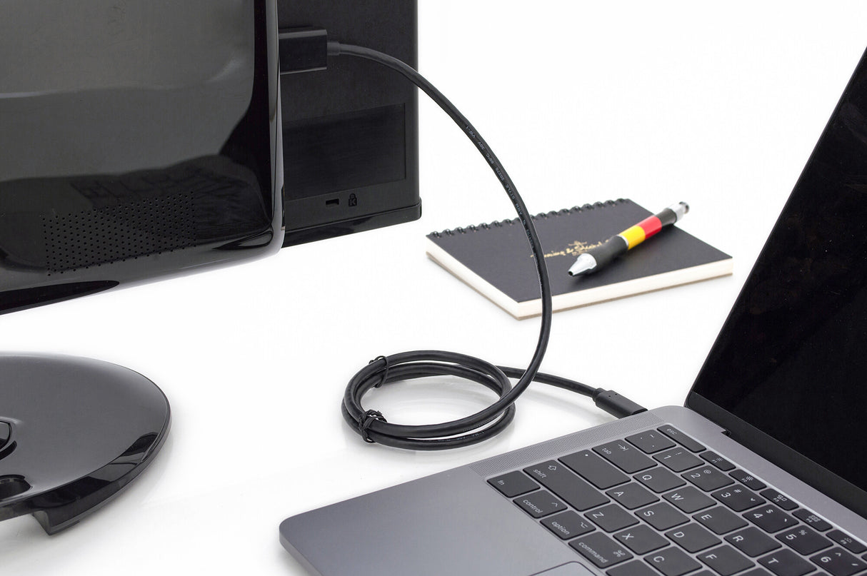 Digitus AK-300330-020-S videokabel adapter 2 m USB Type-C DisplayPort Sort