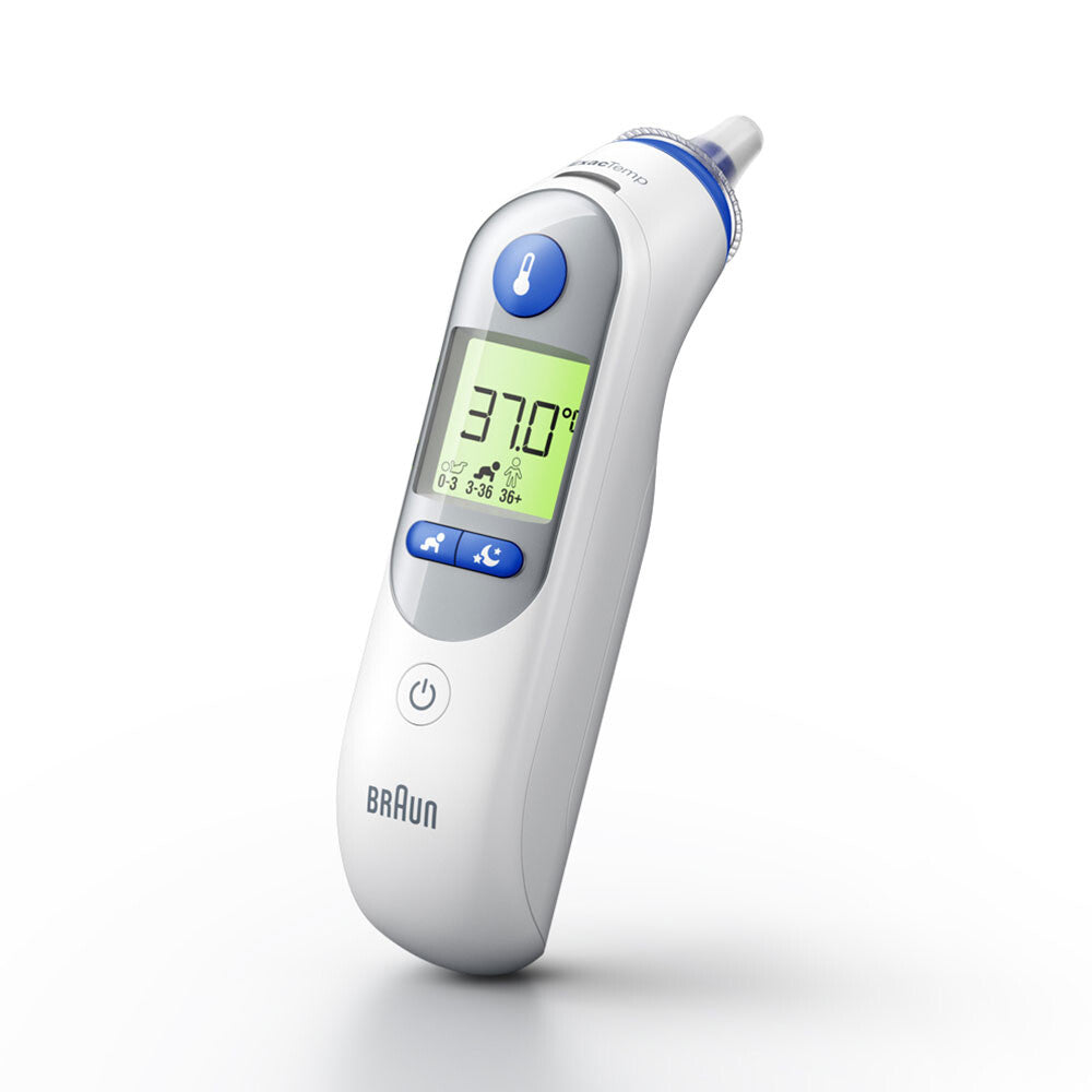 Braun IRT6525 digital kropstermometer Kontakttemperatur Hvid Øre Knapper