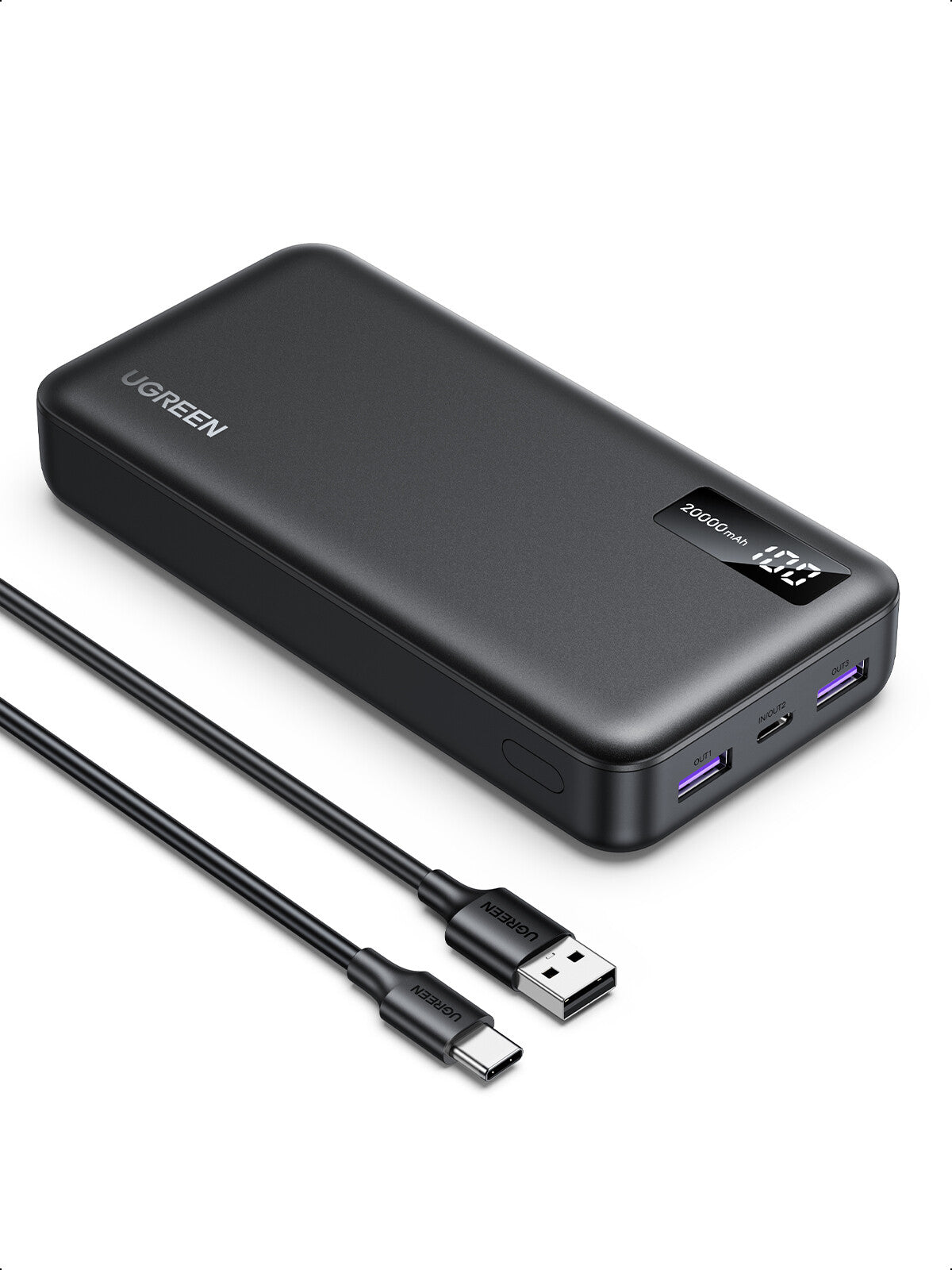 Ugreen 25683 powerbank 20000 mAh Sort