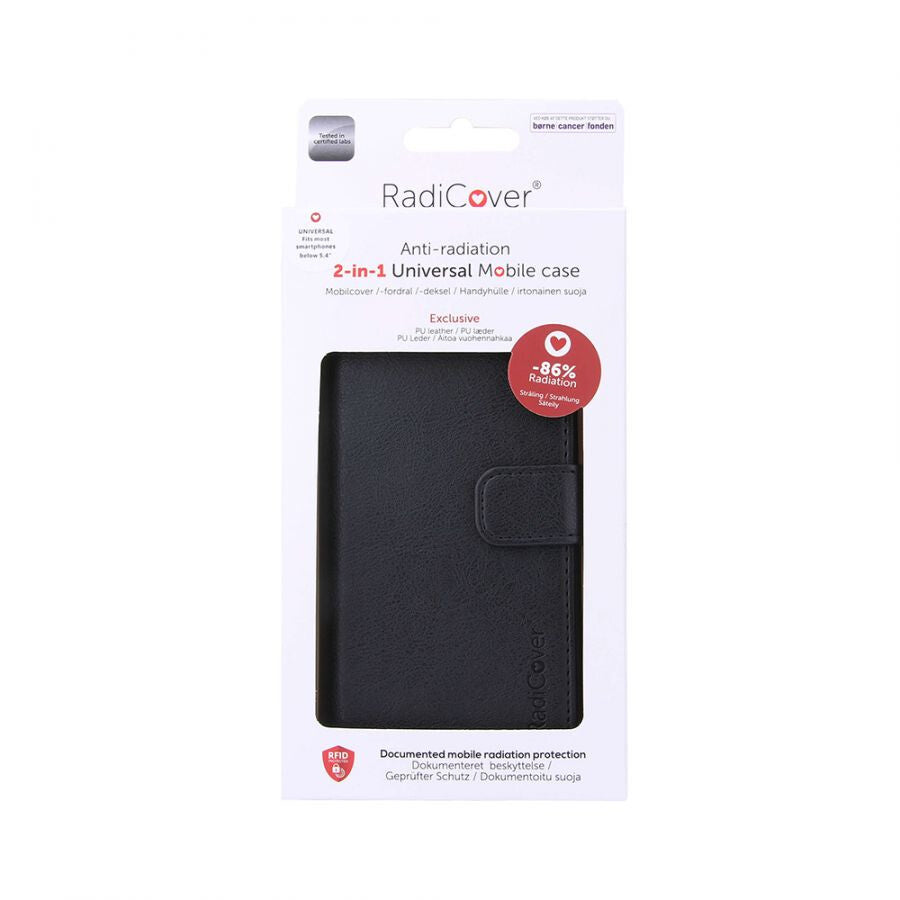 Radicover Fashion mobiltelefon etui 14,5 cm (5.7") Folie Sort