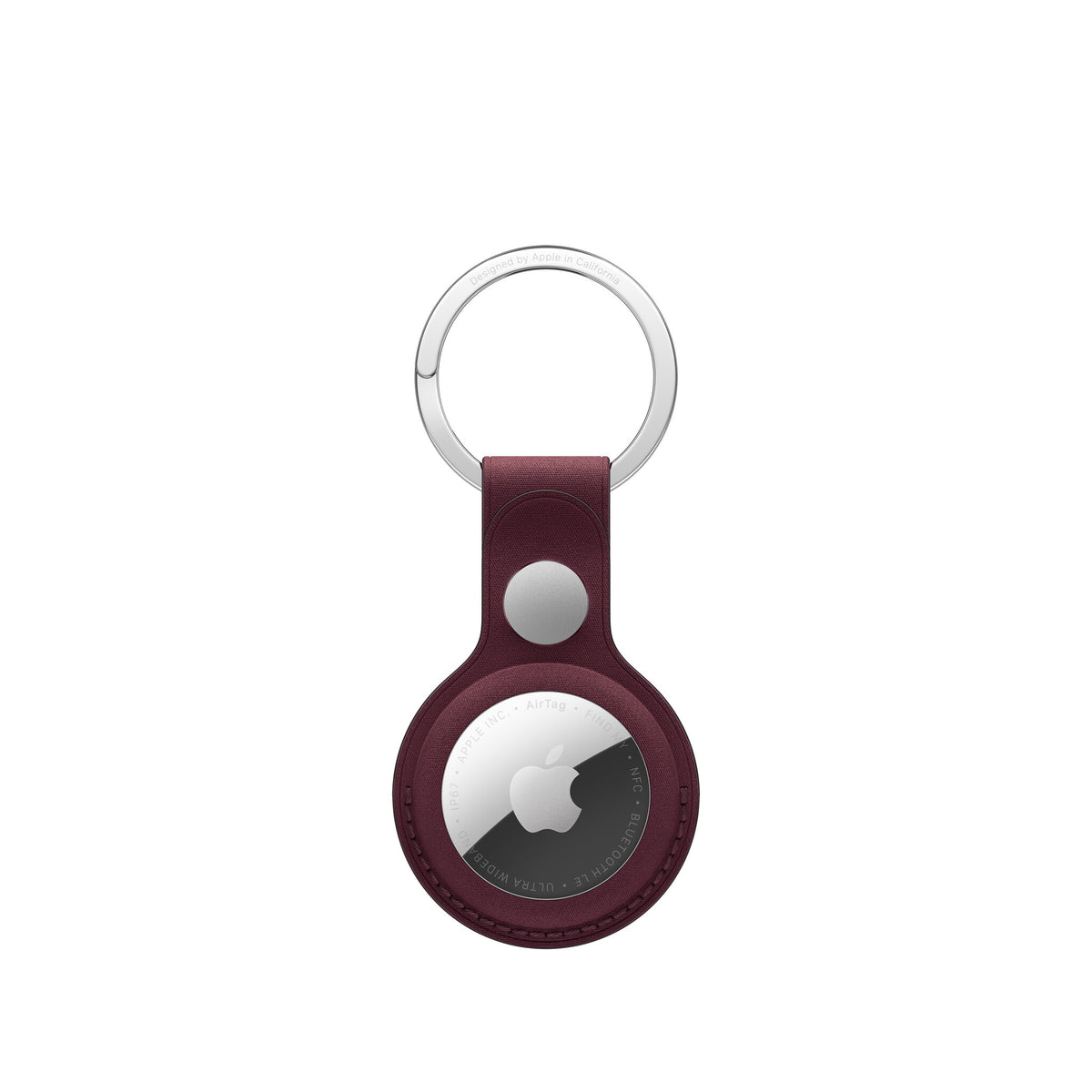 Apple AirTag FineWoven Key Ring – Burgundy