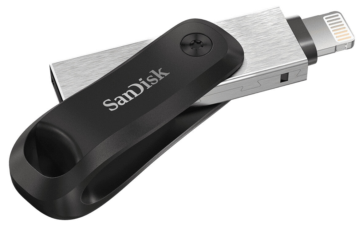 SanDisk iXpand USB-nøgle 64 GB USB Type-A / Lightning 3.2 Gen 2 (3.1 Gen 2) Sort, Sølv