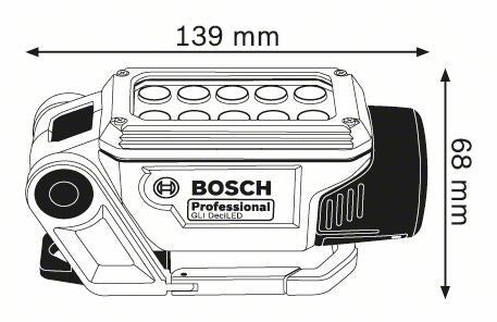 Bosch GLI DeciLED Professional Blå, Grå LED