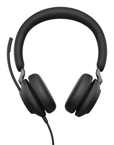 Jabra Evolve2 40 SE MS Stereo Kablet Høretelefoner Sort