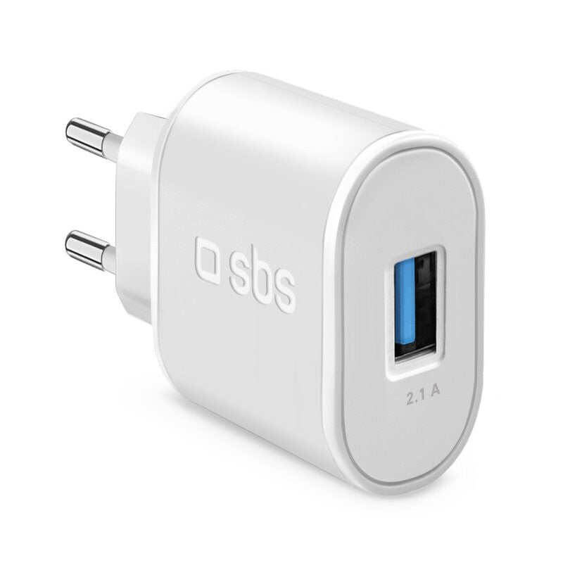 SBS TETR1USB2AWFAST oplader til mobil enhed Universel Hvid Vekselstrøm Indendørs