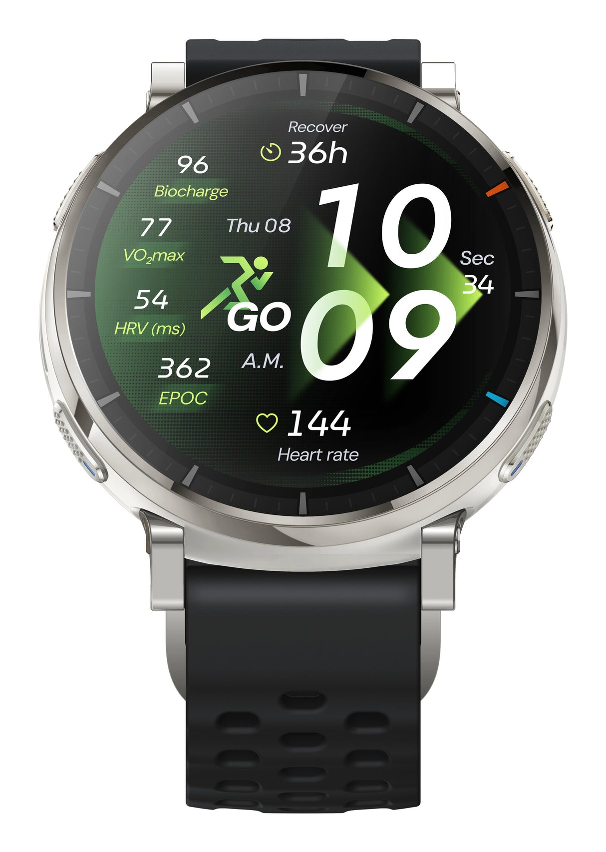 Amazfit Active 3 3,35 cm (1.32") AMOLED Digital 466 x 466 pixel Berøringsskærm Guld GPS (satellit)