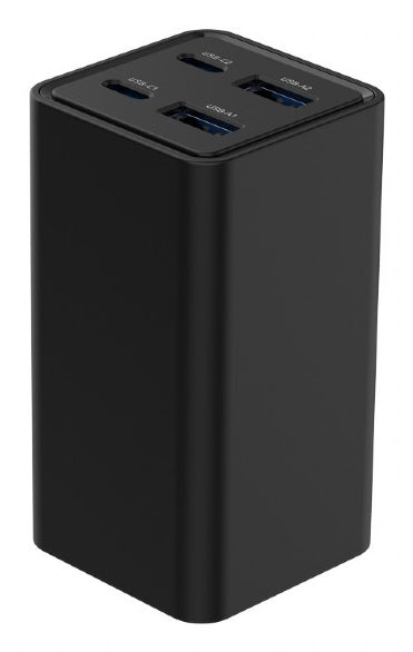Gembird TA-UC-2A2C-PD65-01-BK oplader til mobil enhed Laptop, Smartphone Sort Vekselstrøm Hurtig opladning Indendørs