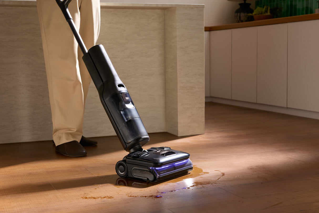 Roborock F25 Ultra Elektrisk moppe Batteri Tør&våd Poseløs Sort 4,6 At