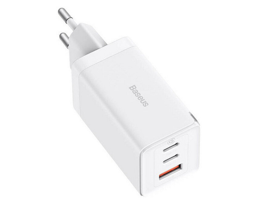 Baseus GaN5 Pro Universel Hvid Vekselstrøm, USB Hurtig opladning Indendørs