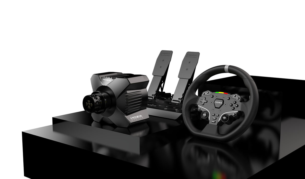 Moza Racing RS074 spil-controller Sort Bluetooth/USB Rat + Pedaler Digital PC