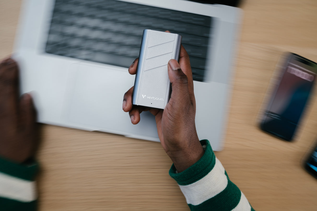 Verbatim TurboMetal SSD USB4 2TB USB Type-C USB4 Gen 2x2 Sølv