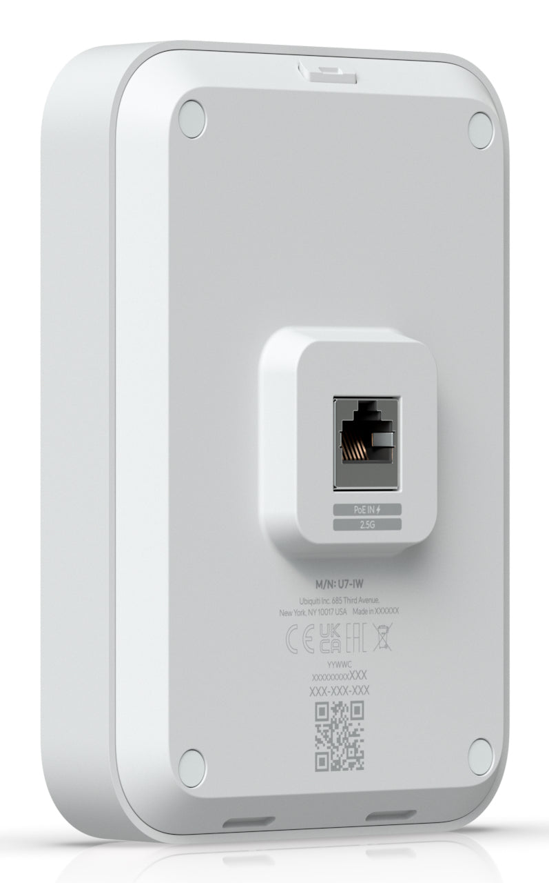Ubiquiti UniFi U7 In-Wall Trådløs forbindelse 2,4/5GHz WiFi 7