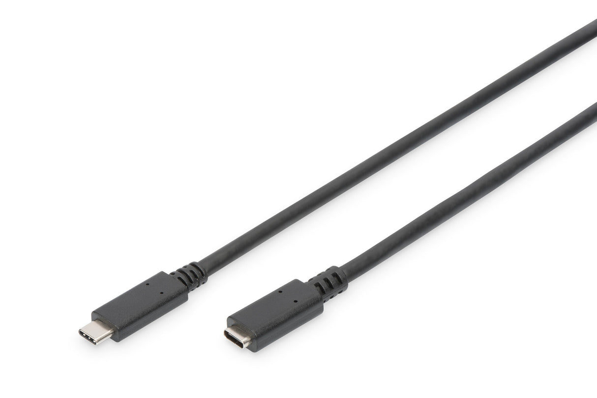 Digitus AK-300210-015-S USB-kabel USB 2.0 1,5 m USB C 0,48 Gbit/sek. Sort